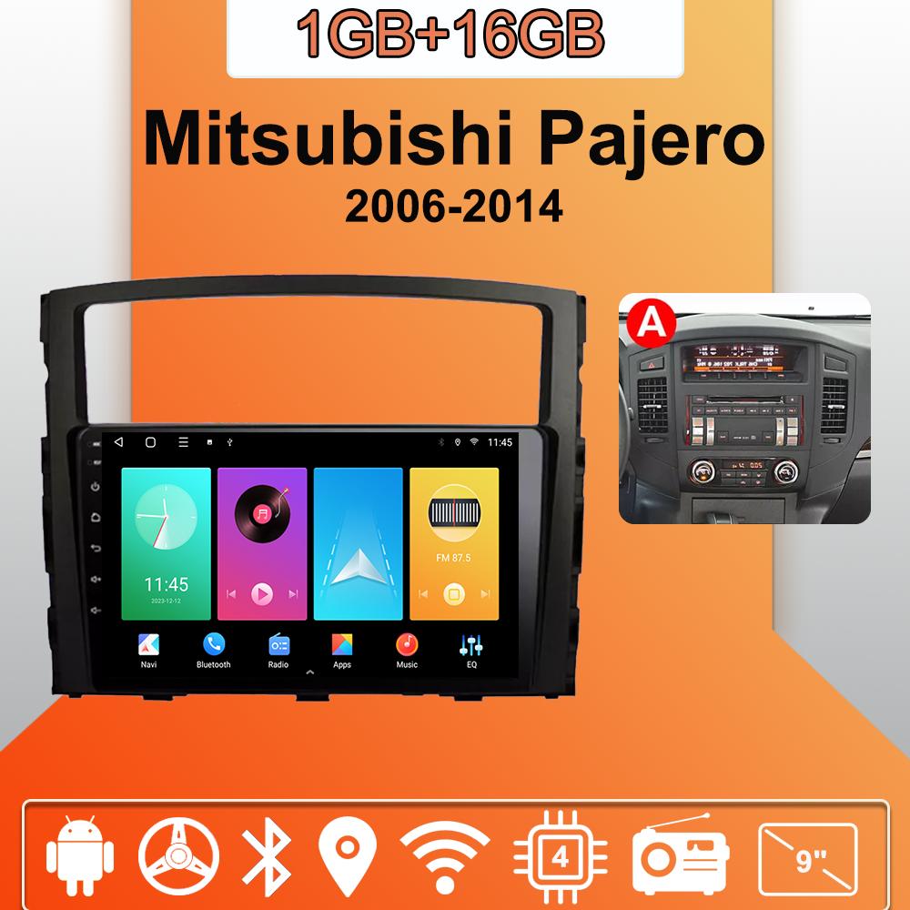 

Автомобильное радио Android Auto Carplay для Mitsubishi Pajero 2006-2014, мультимедийный проигрыватель, головное устройство, стерео, GPS-навигация, BT WIFI 1+16 ГБ 1+16GB,A