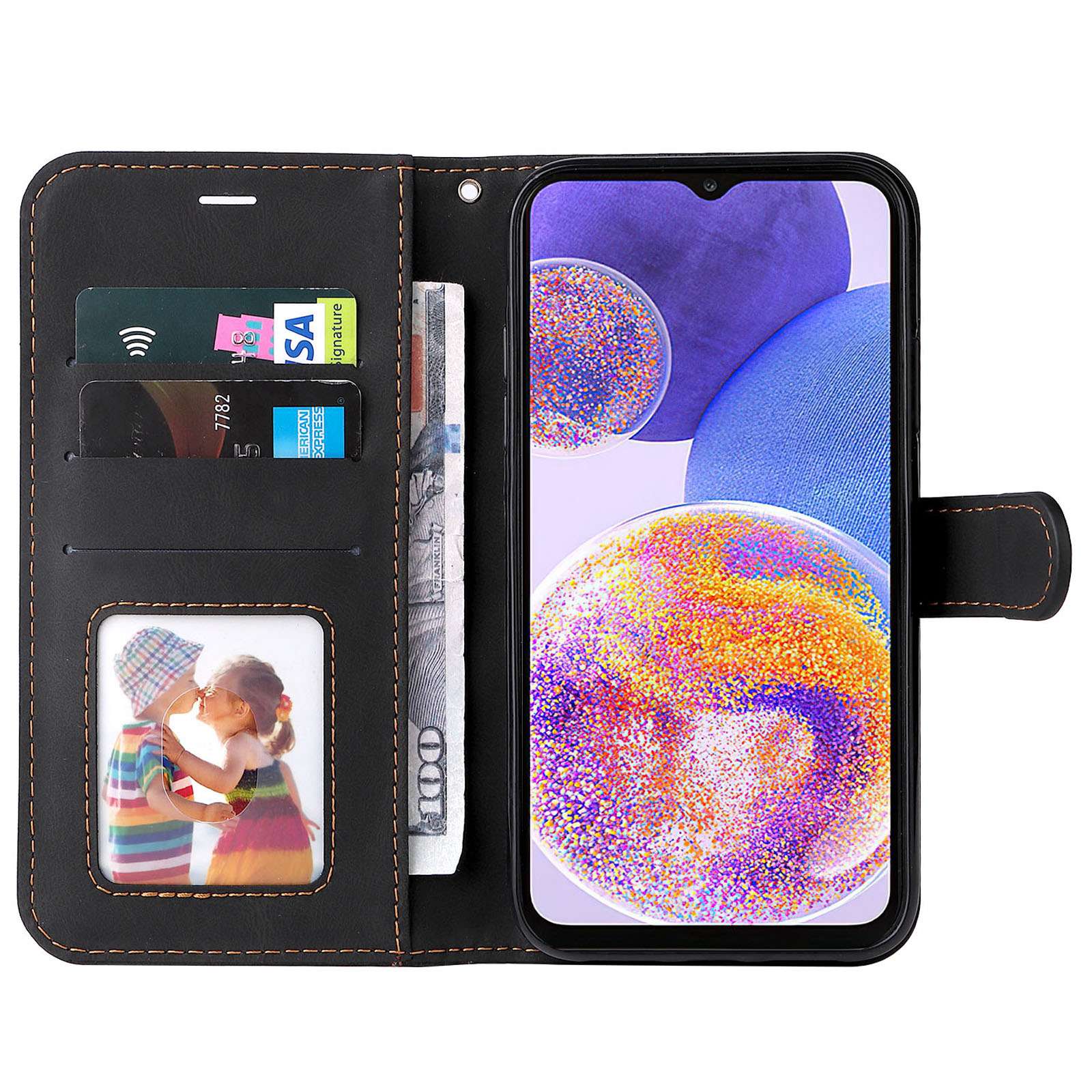 Black PU Leather
