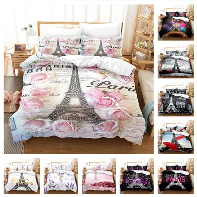 3D Single/double Bed Women's Room Bedding Set Construction Down Duvet Cover 2/3pcs AU180 * 210 Full Size Microfiber Soft Home Textile