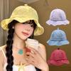 Versatile Plaid Bucket Cap Japanese Women's Sun Hat Fashion Fisherman Caps  Travel