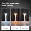 Mushroom LED Rechargeable Desk Lamp Bedroom Bedside Light Coffee Shop Restaurant Touch Switch USB Decoration Led Table Lamps