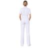 Women Color Block Scrub Romper Short Sleeve Front Zipper Straight Leg Jumpsuit Medical Workwear for Doctor Nurse Salon