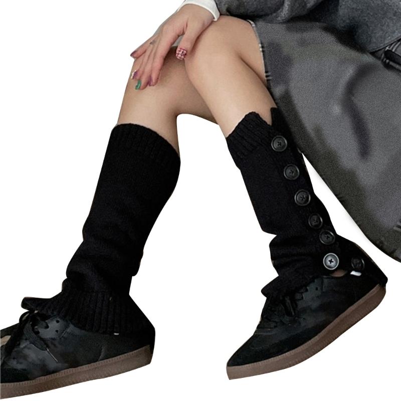 Women Knitted Winter Stocking Leg Warmers Long Socks Boot Cuffs Toppers Legging Pads Knee Brace Pads Knee Warmers Sleeve