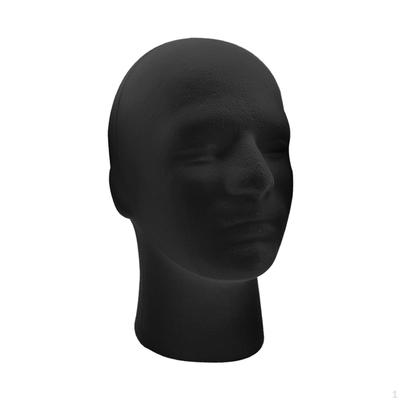 Male Mannequin Head Display Stand Model Easy To Carry Durable Foam Man'S for