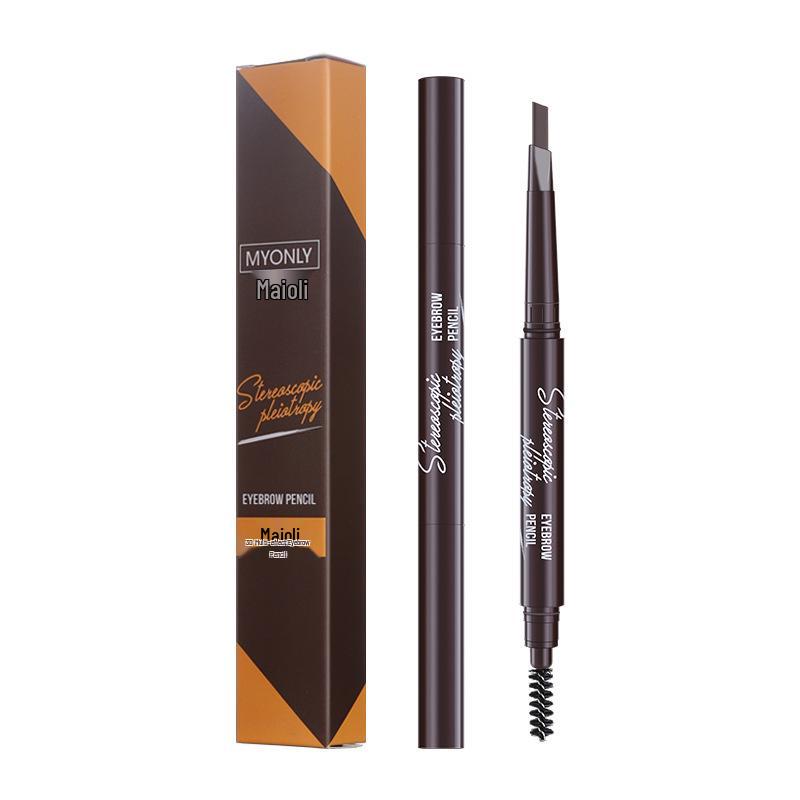 Maiolee Dual-Head Automatic Rotating Eyebrow Pencil - Waterproof, Sweatproof, Long-Lasting, Smudge-Proof