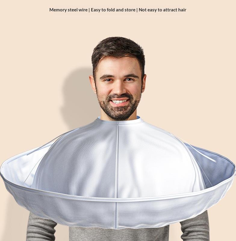 Non-Stick Waterproof Hairdressing Cape 60cm Professional Adjustable Neck for Home DIY Hair Cutting