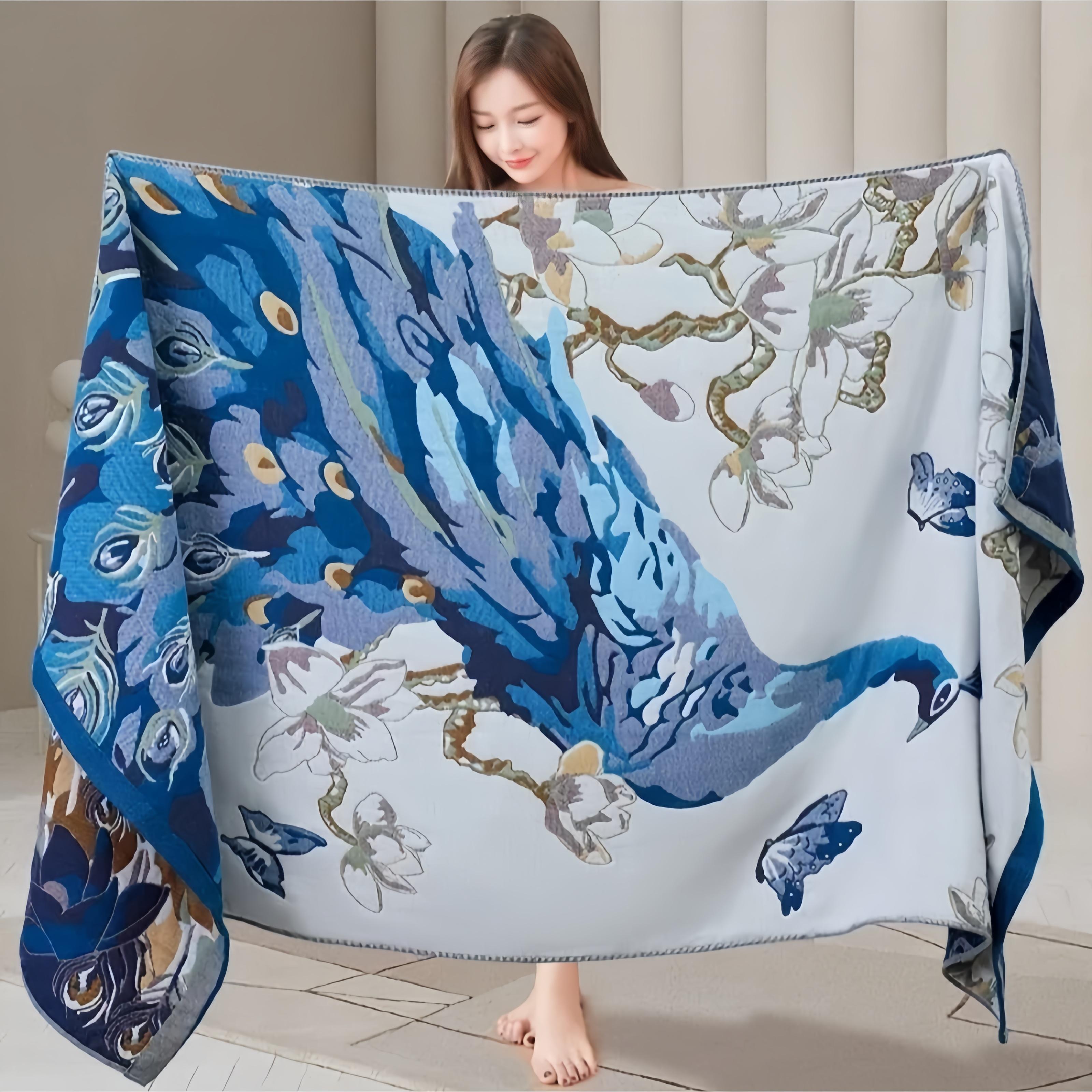 

Gauze Bath Towel Large Quick Dry Blanket Soft Throw Shawl Sofa Cover Lightweight Absorbent Towel