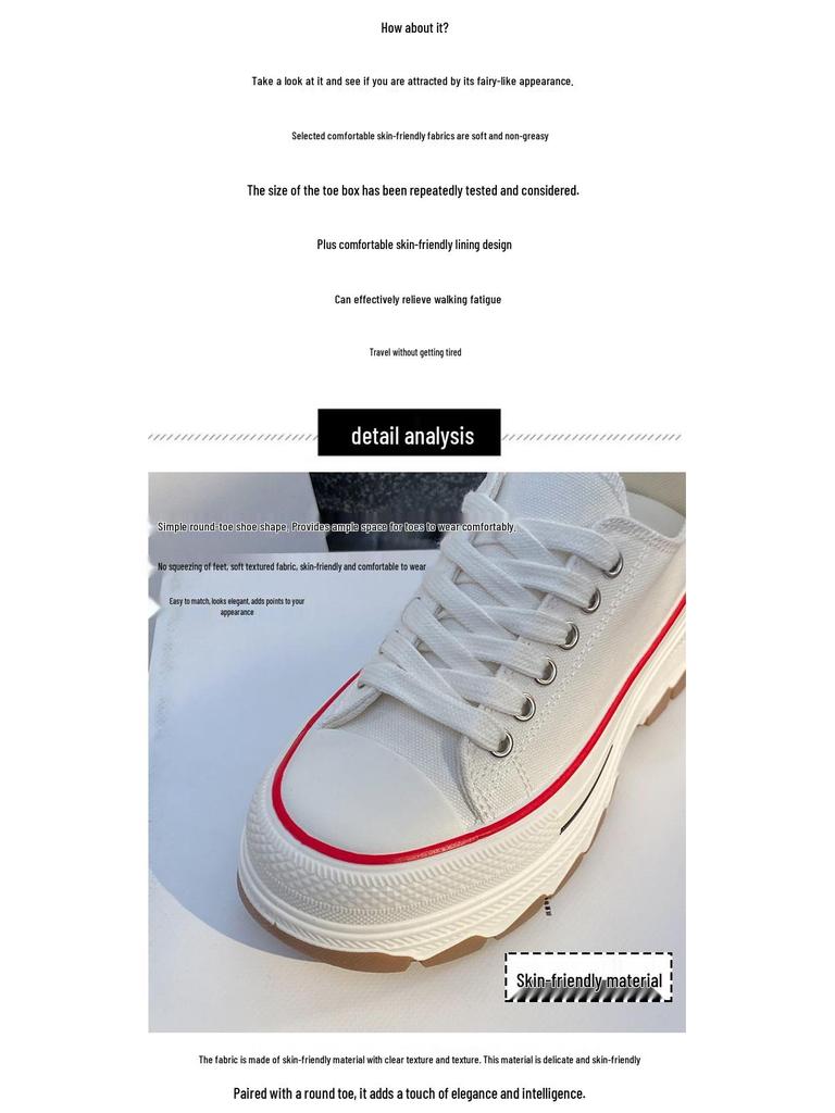 Women's Thick-Soled Breathable Canvas Shoes, 2025 Spring Collection - Korean Style Anti-Skateboard Casual Sneakers R301