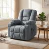 Oversized Riser and Recliner Chairs for the Elderly, Fabric Upholstered Lift Chair for Living Room with Remote Control, Side Pockets, Cup Holder, Grey