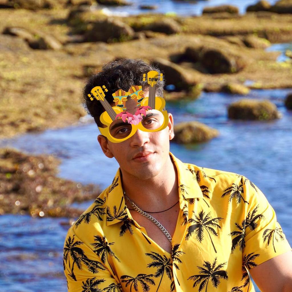 Hawaiian Party Parrot & Flamingo Paper Glasses - Summer Fun Theme