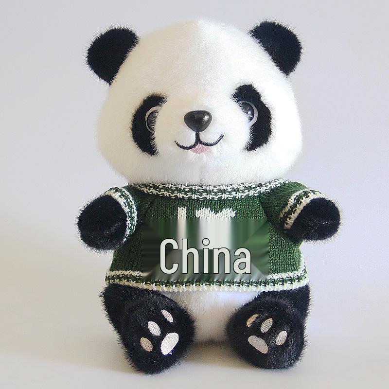 Adorable Plush Panda Doll - Children's Birthday Gift & Souvenir