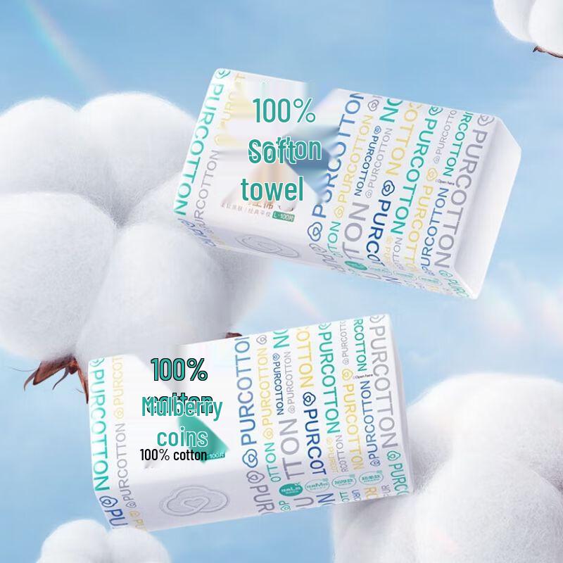 Purcotton Classic Cotton Soft Towel, L Size, 6 Packs
