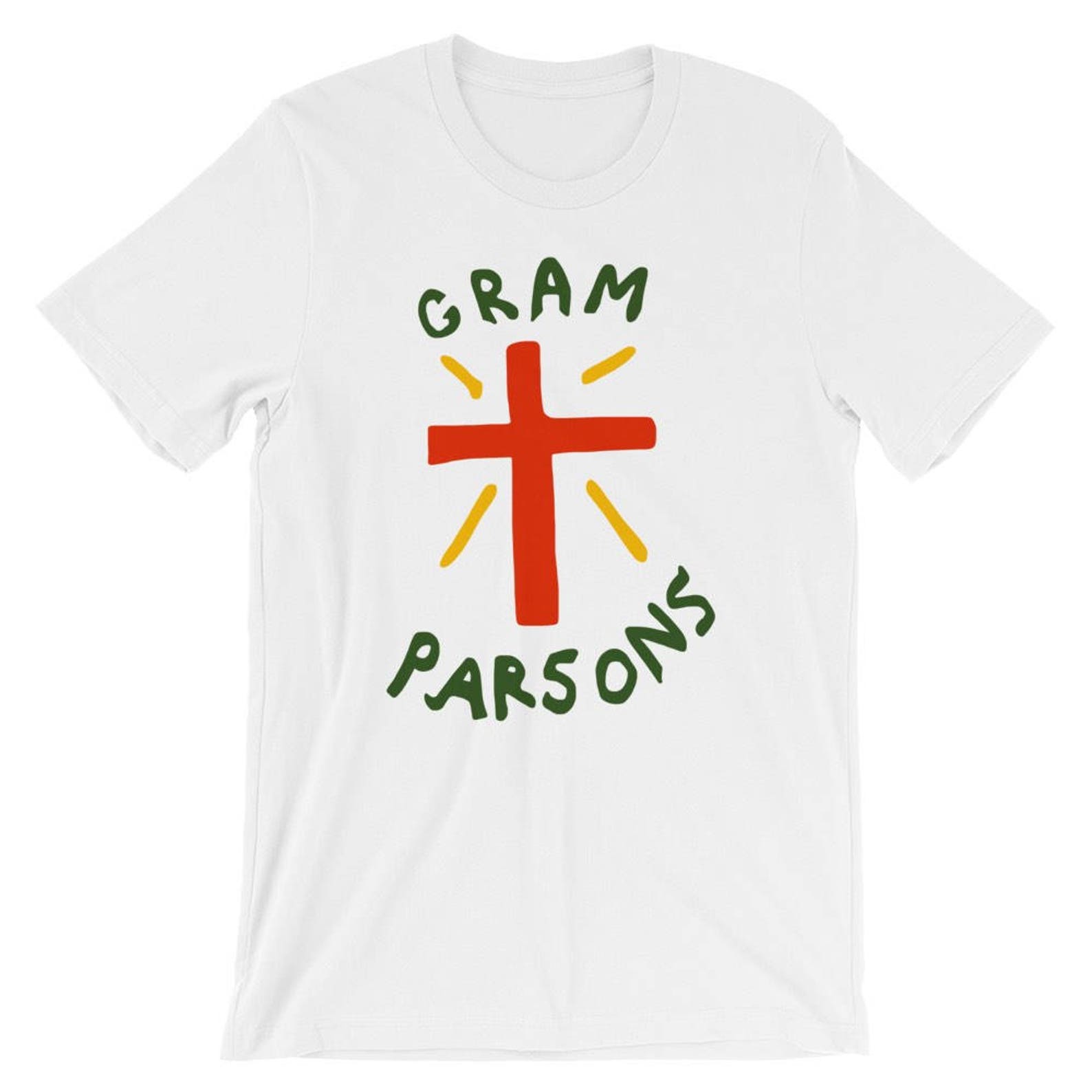 Gram Parsons Cross Design T-shirt! The 70s, American, Americana, Flying Burrito Bros, Joshua Tree, Country Rock, Emmy Lou Harris, Folk Rock S
