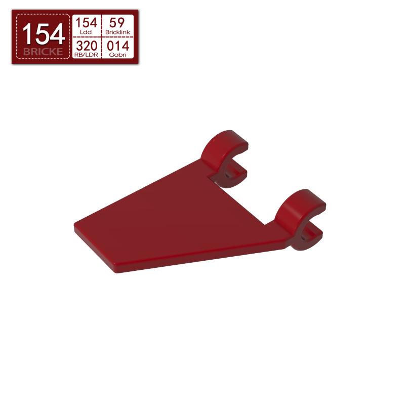 BRICKE 2x2 Flag Piece Compatible with Lego 44676 - Bulk Building Blocks 122 pcs