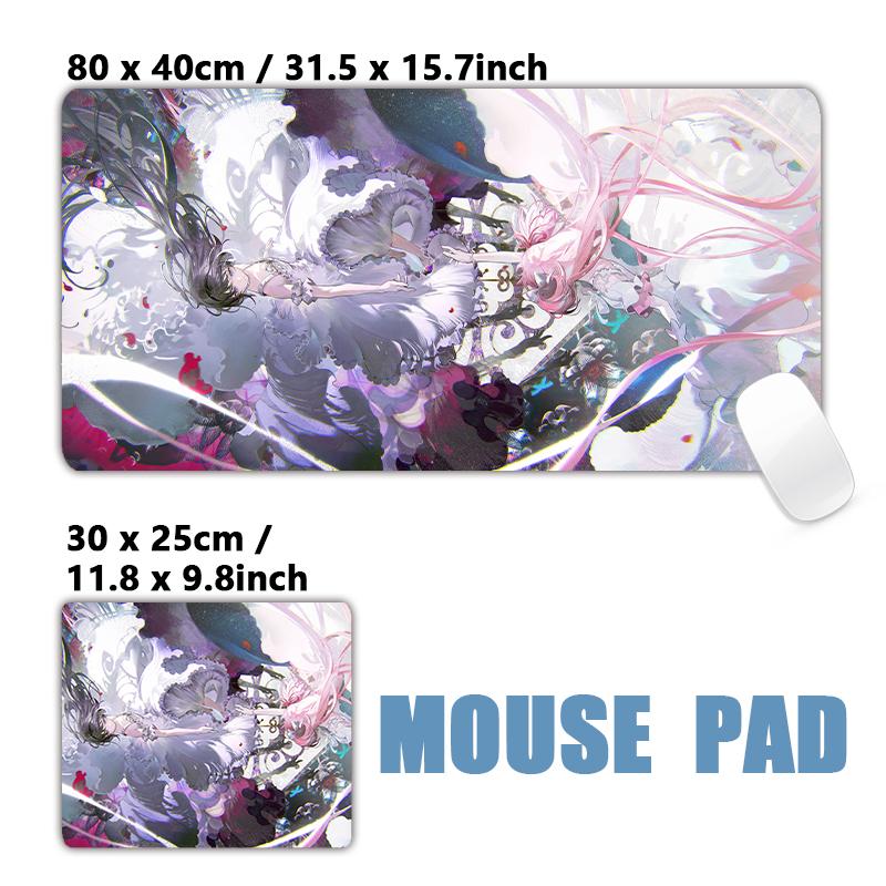 Japanese Anime Mahou Shoujo Magical Girl Kaname Madoka Magica Akemi Homura Mouse Pad Mousepad XL 400x800x2mm