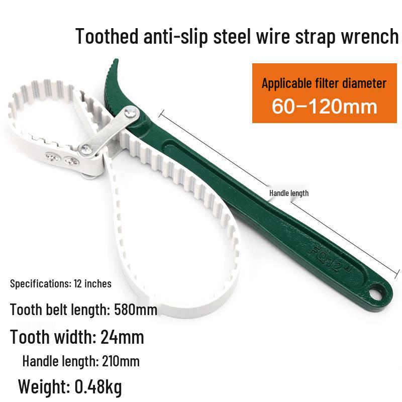 Non-slip Oil and Water Filter Wrench Tool
