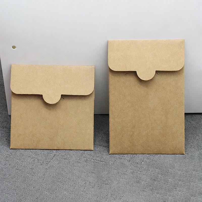 New New Thickened Square Kraft Paper Bags Card Packaging Bags Eco-Friendly Kraft Paper Envelopes