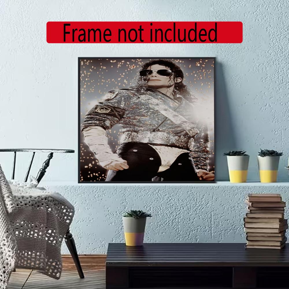 Michael Jackson 5D Diamond Painting Round Diamond Rhinestones Mosaic Diamond Embroidery Wall Paintings Rhinestones Gift Frameless