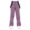 Youth Windproof and Waterproof Removable Elastic Waist Ski Pants, Unisex Winter Thickened Warm Pants