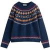 INMAN Women's Fair Isle Jacquard Wool Blend Knitwear