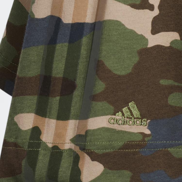 adidas X Ivy Park Camouflage Round Neck Short Sleeve T-Shirt Women Tops HR2317