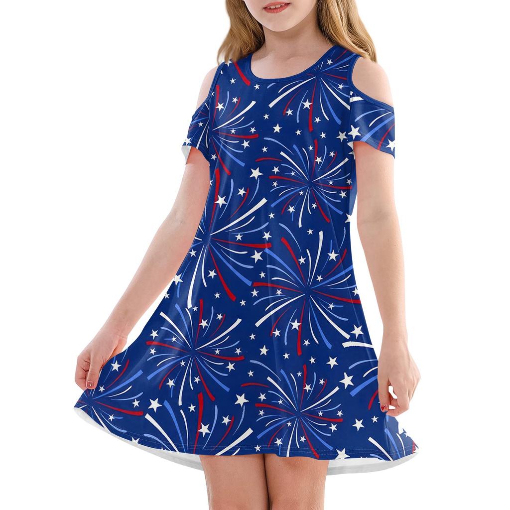 Mädchen A-Linien-Kleid - Sommerkleid Ärmellos Lässiges Sommerkleid Kleinkinderkleid