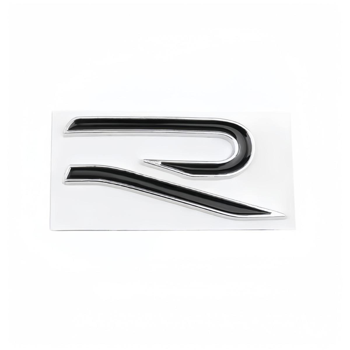 3D Metāla R RLine Logo Emblēma