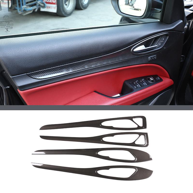 ABS Carbon Fiber For Alfa Romeo Stelvio 2017- Car Interior Trim Sticker Accessories Car Modification Car Styling