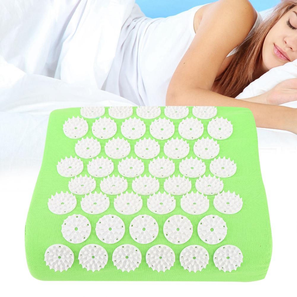 Acupuncture Massage Pillow Stress Relief Acupressure Massage Back Cushion (Fruit Green)