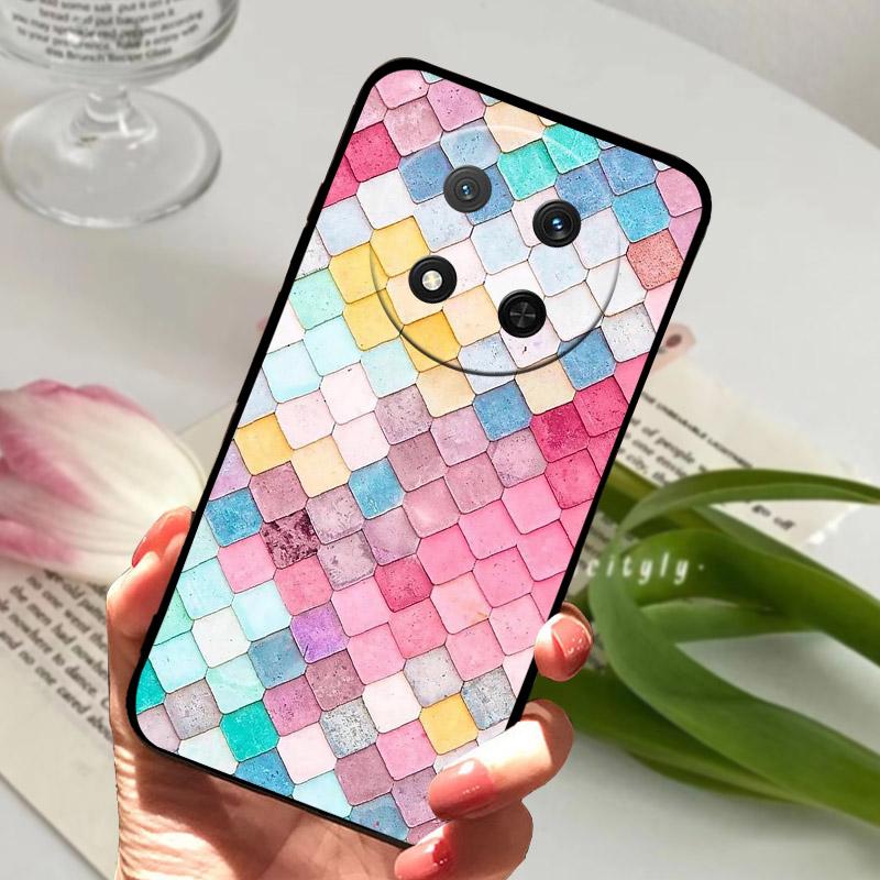 For Honor Magic7 Lite Case BRP-NX1 Luxury Painted Cover Soft TPU Silicone Cases For Honor X9C Magic7Lite X60 Pro X60Pro Fundas