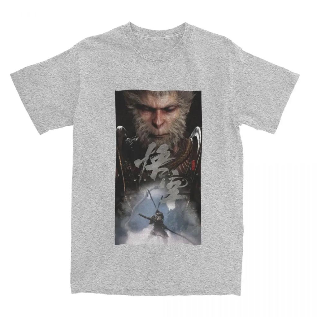 Unique Black Myth Wukong Game 2024 T-Shirt Men Women Crew Neck Cotton Monkey Lover Short Sleeve Tees Classic Tops