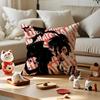 Anime Samurai Champloo Cushion Cover Anti-dustmite Pillowcase Invisible Zipper Silky Short Plush Sofa Cushion Cover