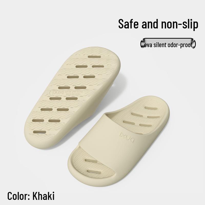 Puxi Zhi Xia Unisex Non-Slip Water-Draining Indoor Shower Slippers 44-45