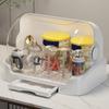 Portable Baby Bottle Drying Rack & Organizer - Dustproof Storage Container with Removable Drip Tray, Hygienic Feeding Accessorie