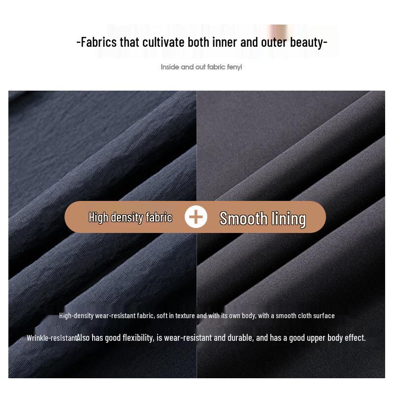 SHANSHAN Men's Windproof Stand Collar Business Casual Jacket