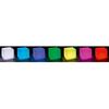 Luminous Solar Cube - LUMISKY - CASY - H30 Cm - Stool Coffee Table - White and Multicoloured LED