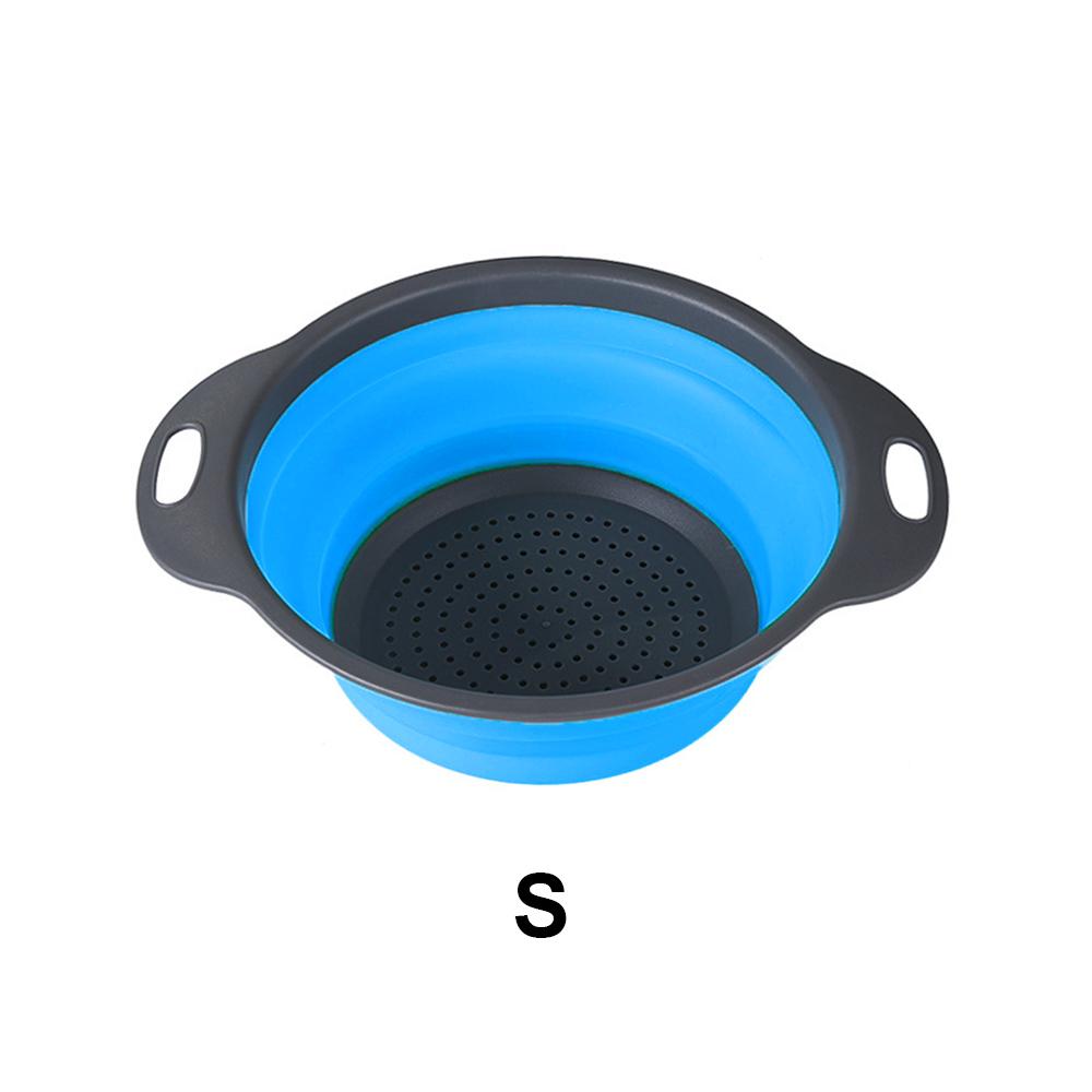 

Складная эластичная корзина для слива Silicone World, корзина для мытья фруктов и овощей, дуршлаг, многоярусная сушилка, кухонные принадлежности