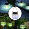 LED Solar Glass Lamp Cross-border Mason Jar Lamp Outdoor Courtyard Decoration Light Shadow Hanging Lamp Solar Lamp