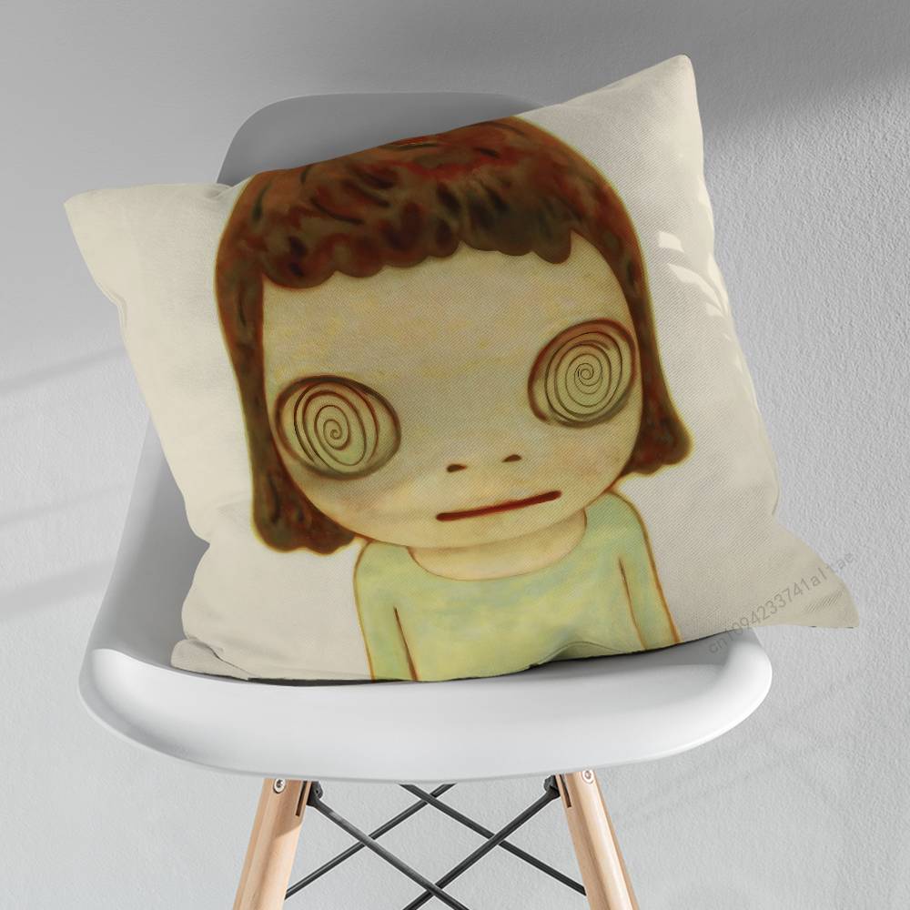 Cute Art YYoshitomo NNara Pillow Case For 30x30cm45x45cm55x55cm For Home Bedroom Decoration And Protector