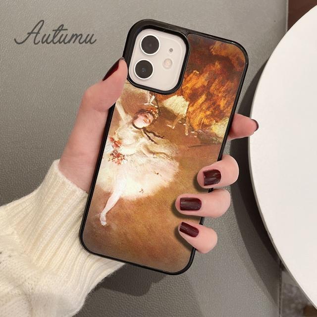 Edgar Degas Ballerinas Ballett Handyhülle für iPhone 11 12 13 14 Pro Max mini XR XS SE 2020 7 8 Plus Samsung S21 S22 Cover Shell