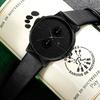 Top Luxury Men's Watches Dial Man Sports Watches Simple Black Leather Electronic Male Wrist Timepiece Gifts Fashion And Casual