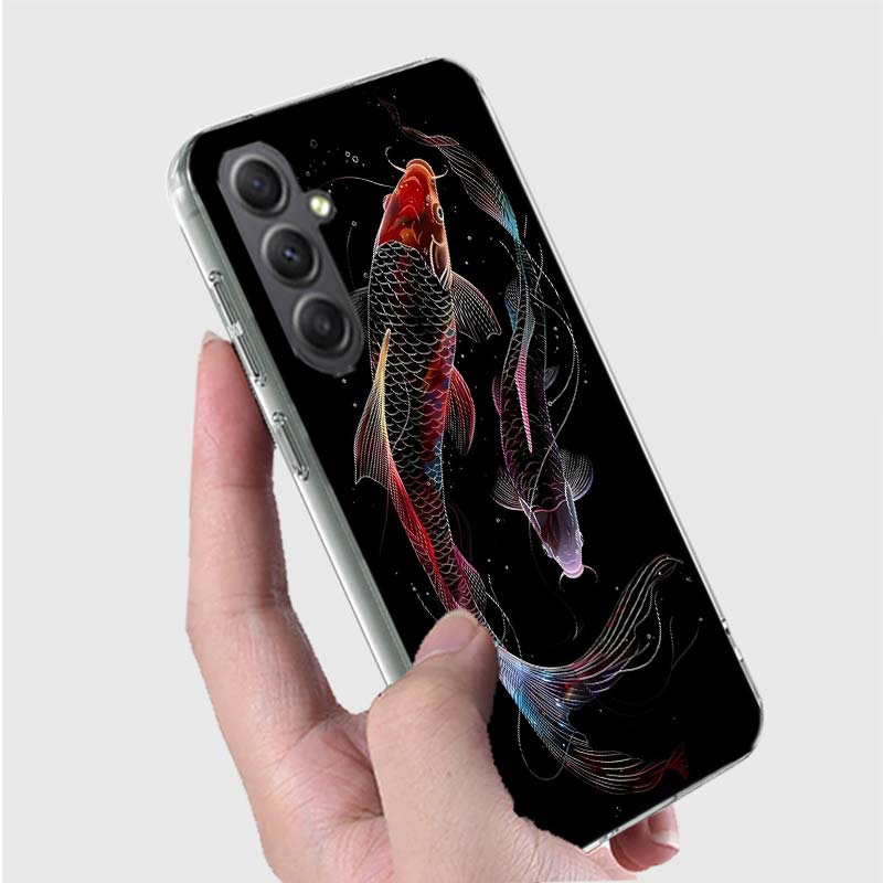 Majestic Koi Fish Phone Case for Samsung A16 A26 A36 A56 A17 A37 A57 A07 A06 A02S A03 A04S A05S Galaxy Note 20 10 A50S A71 A51 A