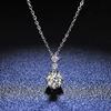 Tancise S925 Sterling Silver Moissanite Luxury Personality Pendant Necklace Women's Classic Tide Necklace Necklace Party Gift