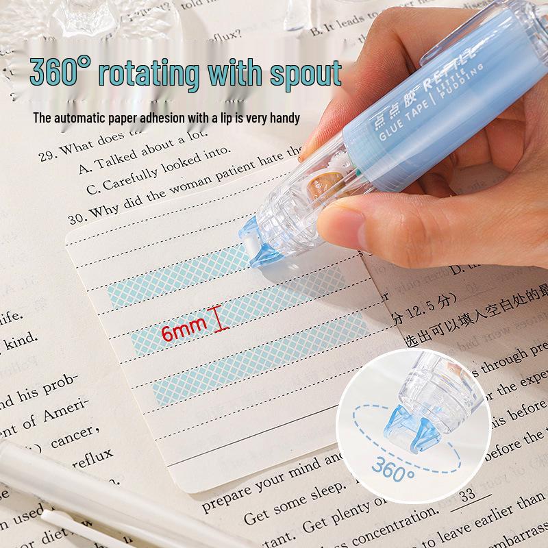 Press-on Dot Glue: Double-Sided Correction Tape for Handmade Journals