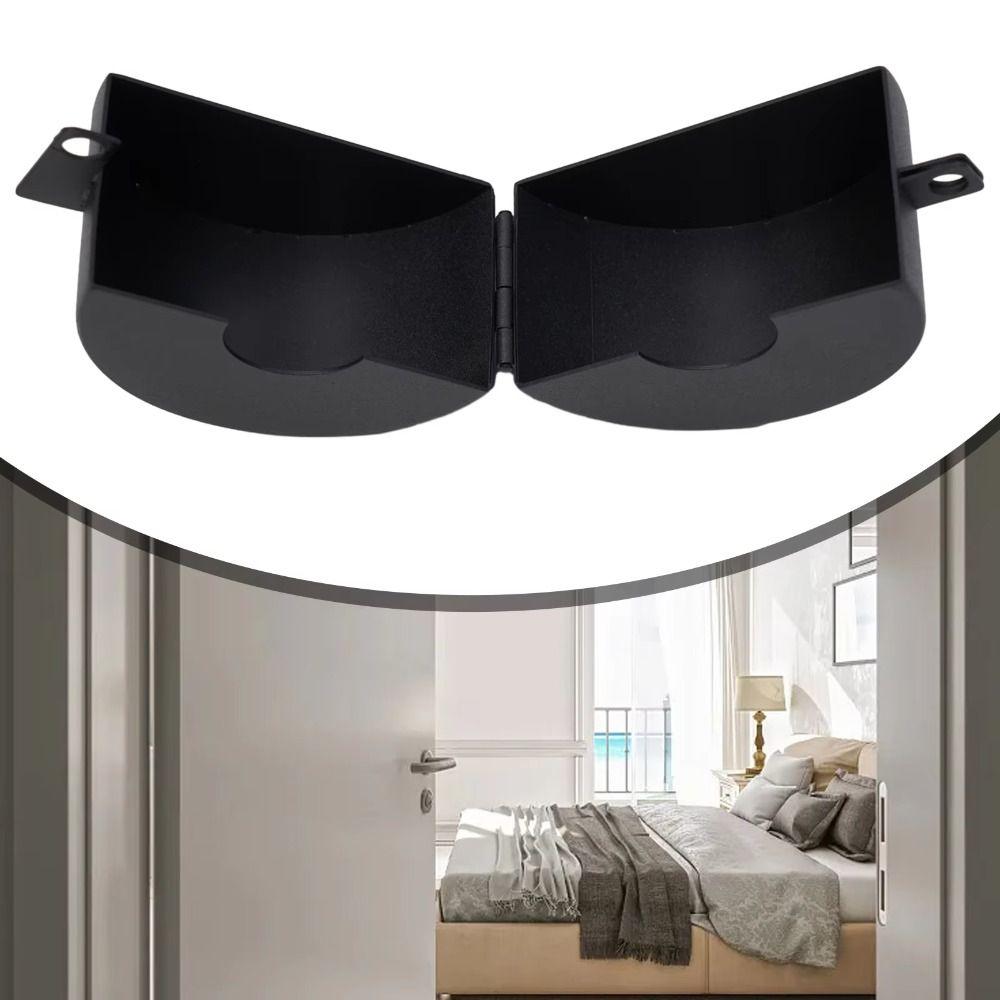 Dubbelbult Glasdörrlås Svart Färg Dörrhandtagslås Åtkomstkontrollås Husbil