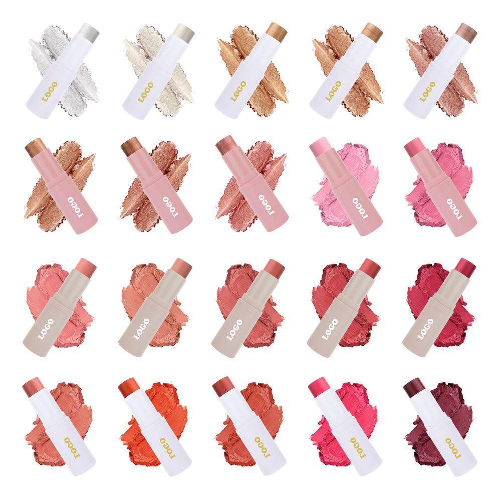 Matte Dual-Ended Blush & Highlighter Stick - Low Saturation