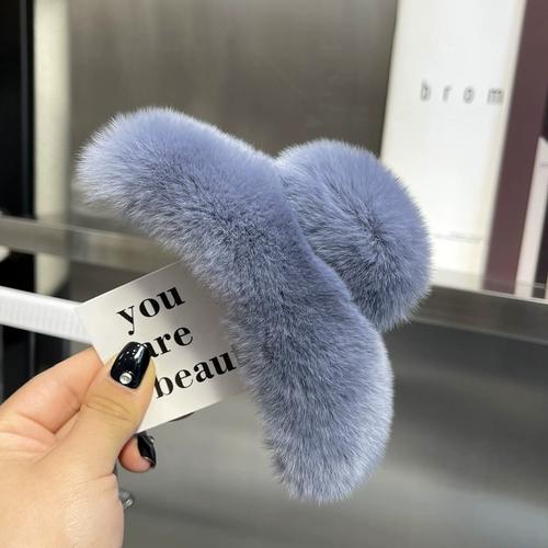 

Действительно большая заколка для волос кролика рекс, заколка для волос с темпераментом, новый милый плюшевый головной убор, аксессуары для волос.