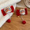 Tassels Chinese Tassel Bow Hairpin Lion Dance Flocking Hair Clip  Women/Kids