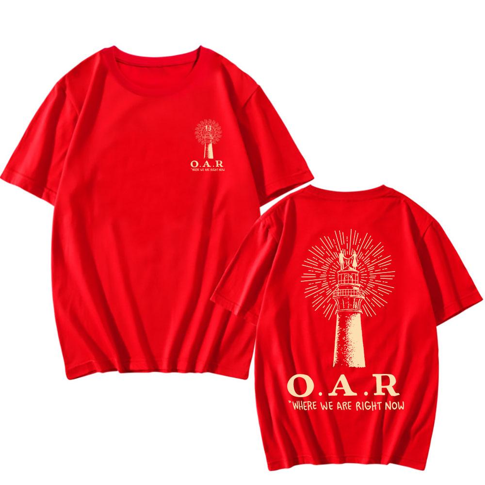 

O.A.R WHERE WE ARE RIGHT NOW TEE Cotton Fashion Short Sleeve T-shirt Unisex Streetwear Casual O-neck Men Women T Shirt Tops XXL