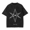 ROCK Band Bring Me The Horizon Tees for Fans BMTH Washed Vintage Tops Novelty Graphic Print Tee Shirt Vintage Loose Cotton Tops